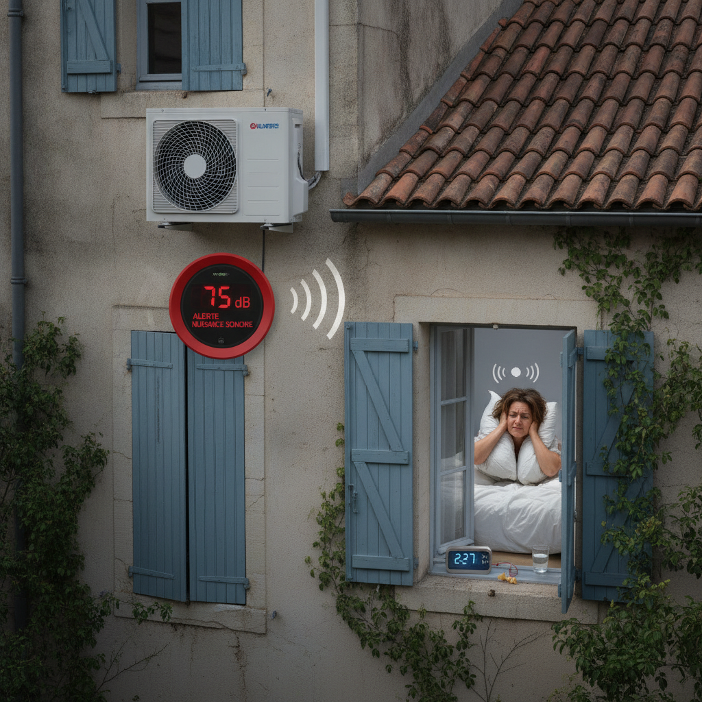 Climatisation et nuisances sonores : quand le bruit du voisin gâche les nuits