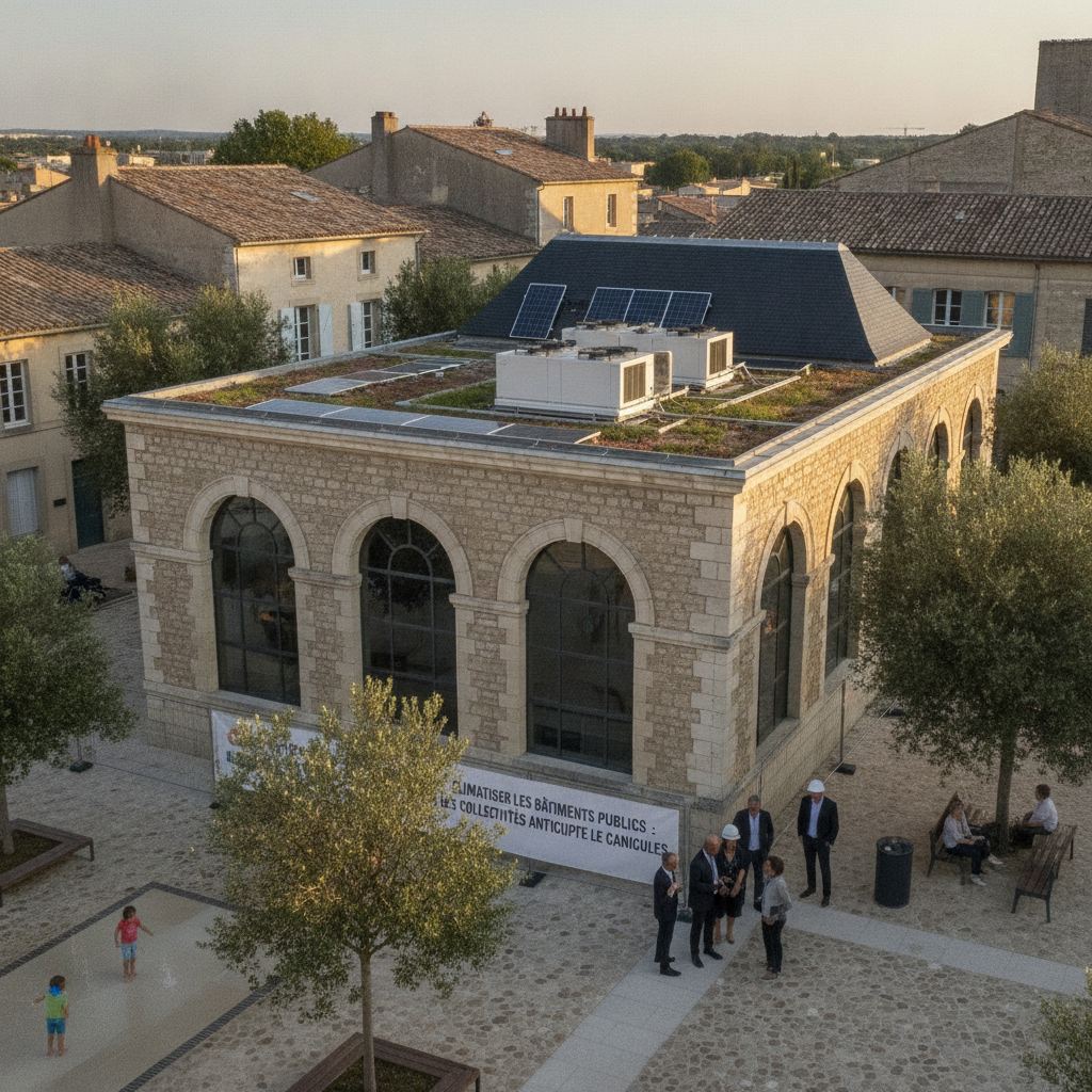 Climatiser les bâtiments publics : quand les collectivités anticipent les canicules