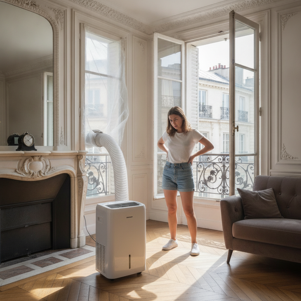 Climatiseur mobile : le piège qui annule tout son effet rafraîchissant