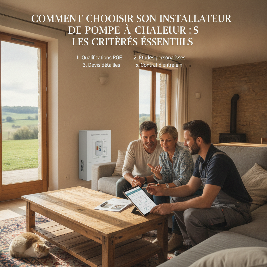 Comment bien choisir son installateur de pompe à chaleur : les critères essentiels