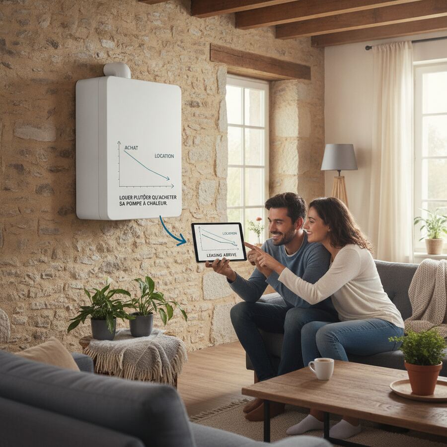 Louer plutôt qu'acheter sa pompe à chaleur : le leasing arrive en France