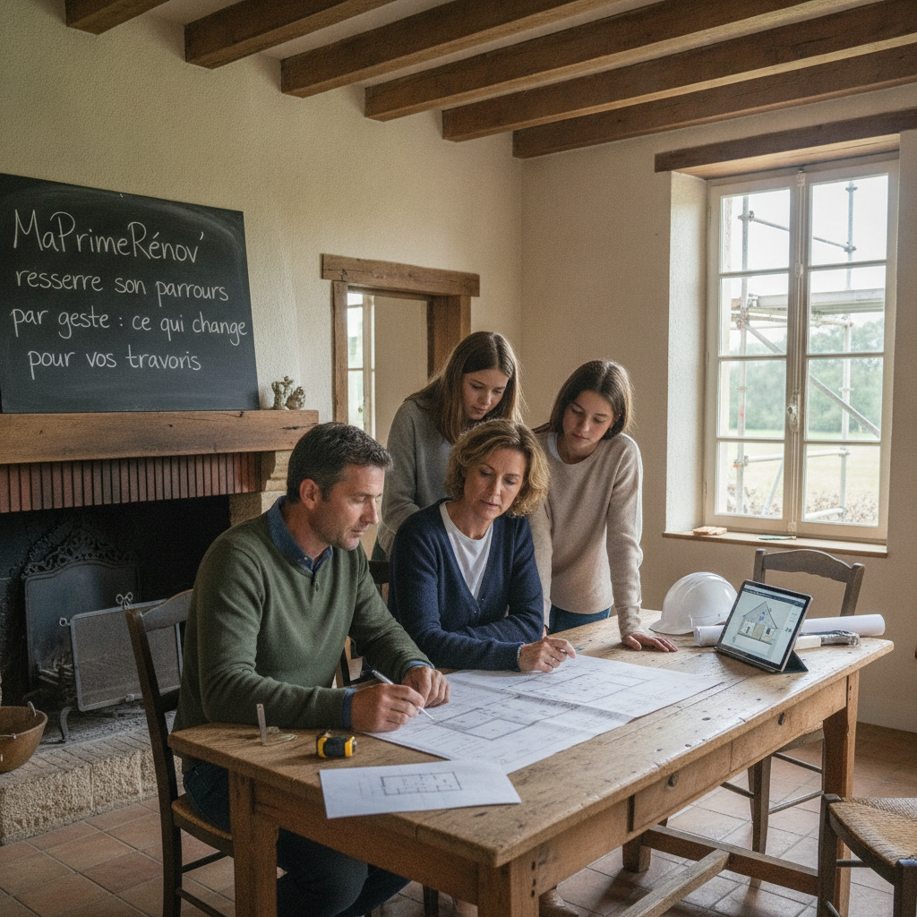 MaPrimeRénov' resserre son parcours par geste : ce qui change pour vos travaux