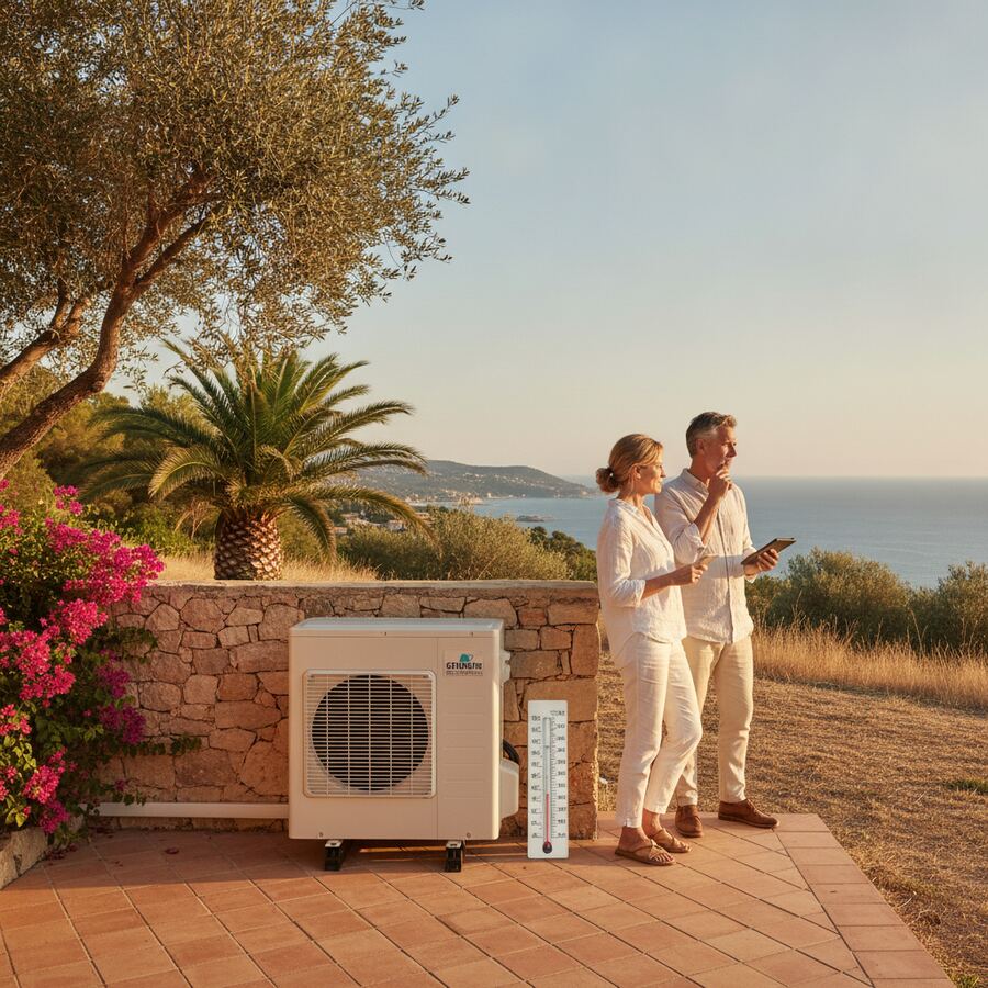 Pompe à chaleur sur la Côte d'Azur : le climat méditerranéen change-t-il la donne ?