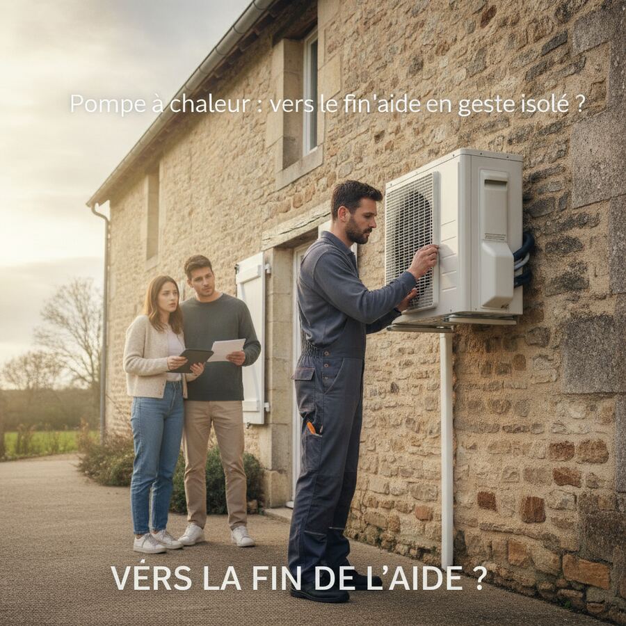Pompe à chaleur : vers la fin de l'aide en geste isolé ?