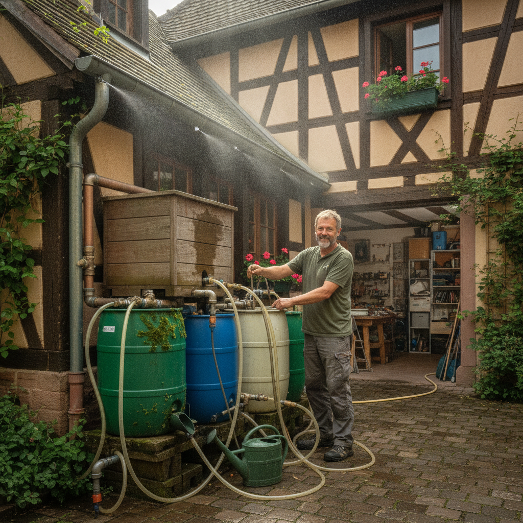 Rafraîchir sa maison avec l'eau de pluie : le pari malin d'un bricoleur strasbourgeois