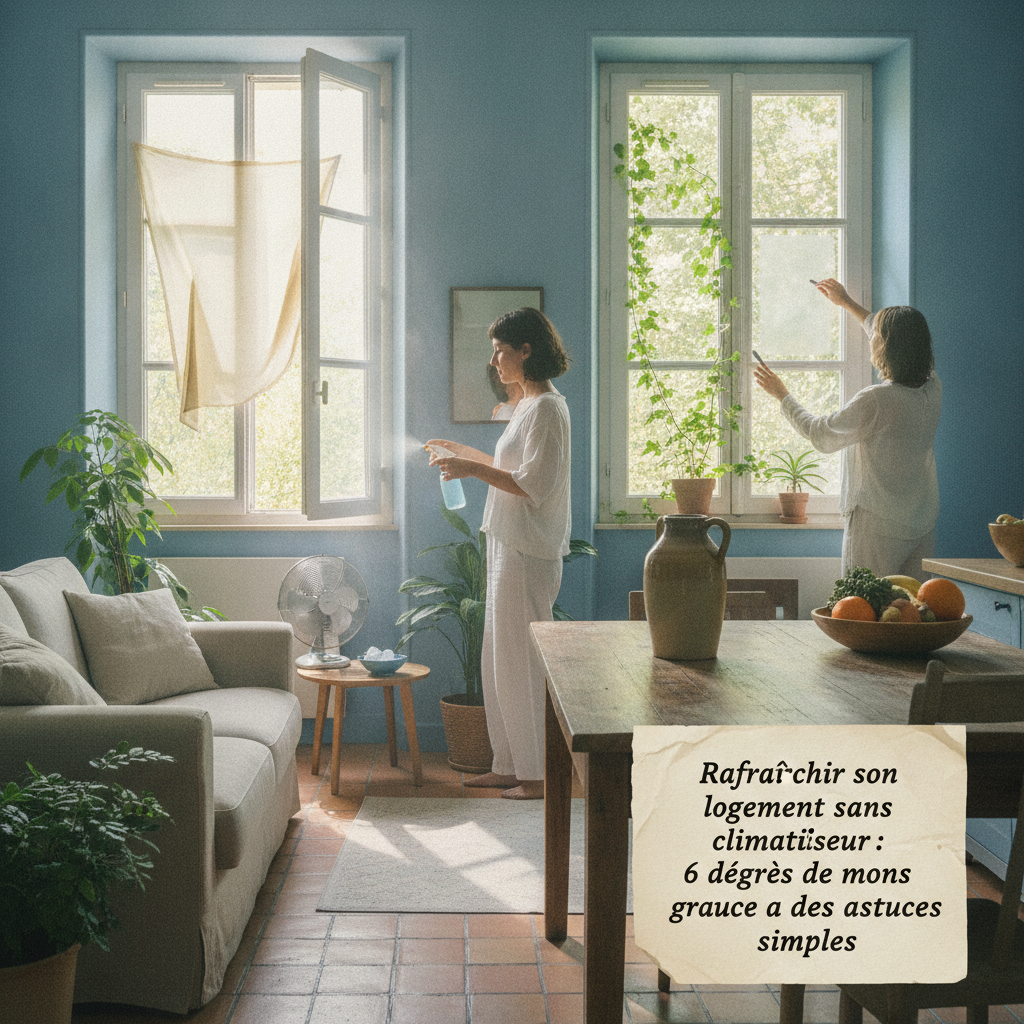 Rafraîchir son logement sans climatiseur : 6 degrés de moins grâce à des astuces simples