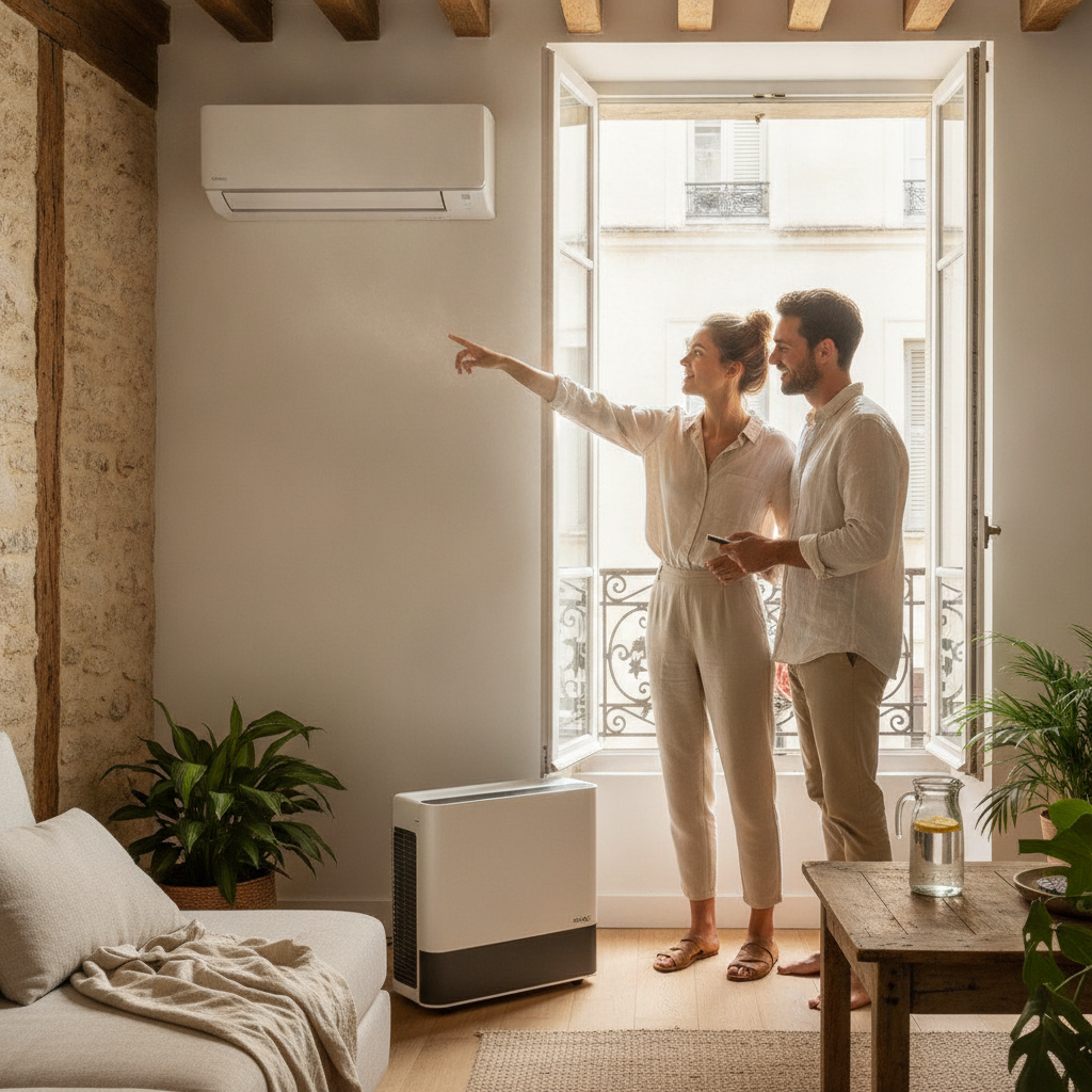 Rafraîchir son logement sans se ruiner : climatisation et PAC réversible face aux fortes chaleurs