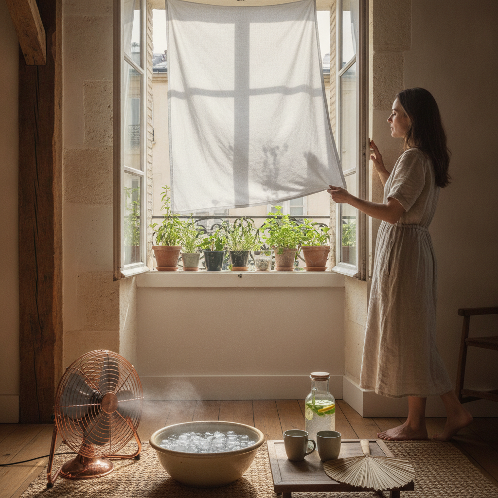 Rester au frais sans climatisation : les astuces qui font vraiment baisser la température