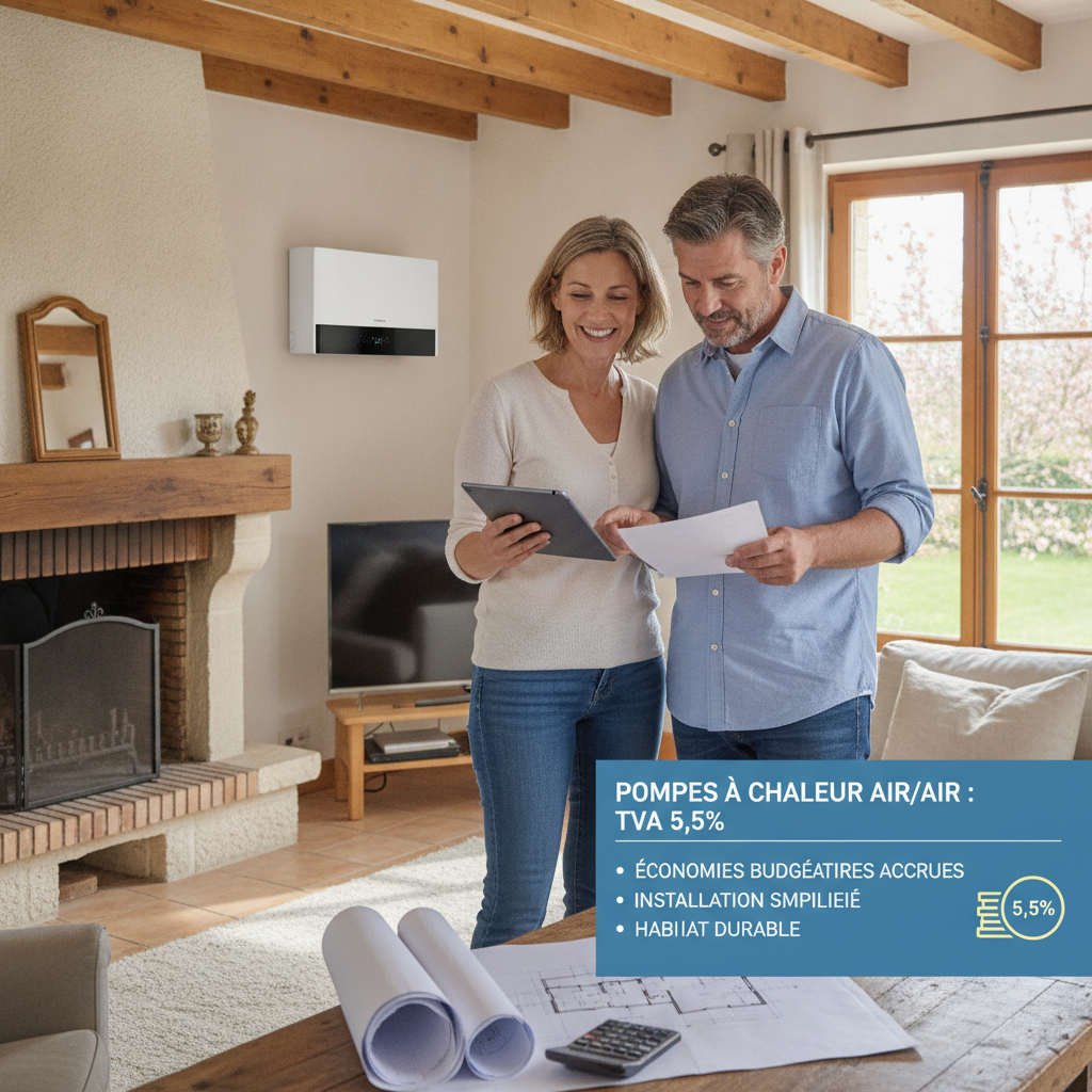TVA à 5,5 % sur les pompes à chaleur air/air : ce qui change pour votre budget